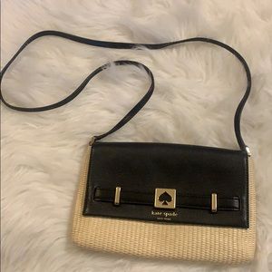 Kate Spade Leather & Woven Crossbody
